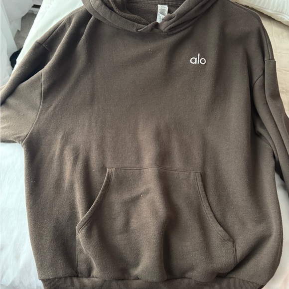 ALO Yoga Women's Expresso Brown Hoodie - Picture 2 of 3